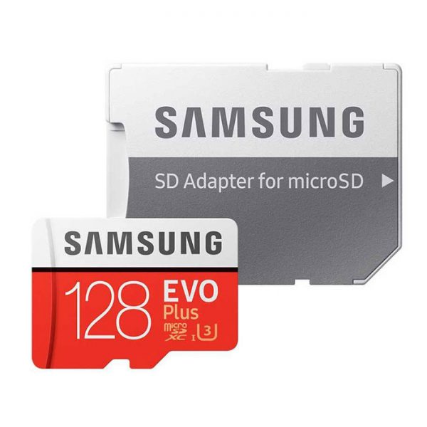 رم سامسونگ 128 گیگابایت microSDXC مدل Evo Plus همراه با آداپتور SD