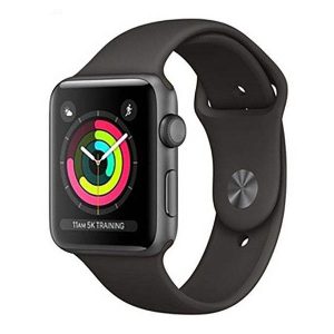 ساعت هوشمند اپل واچ سری 3 مدل 38mm Space Gray Aluminum Case with Black Sport Band