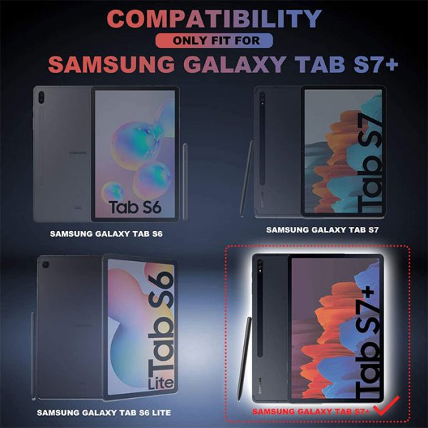 کیف کلاسوری تبلت سامسونگ Galaxy Tab S7 Plus