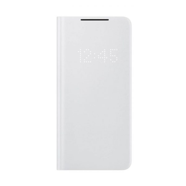 کیف کلاسوری گوشی سامسونگ Galaxy S21 Plus مدل LED Wallet Cover ( اصلی ) سفید