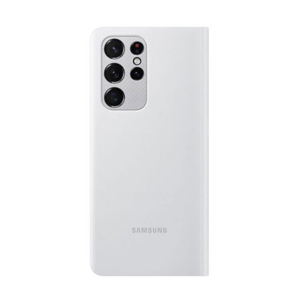 کیف کلاسوری گوشی سامسونگ Galaxy S21 Plus LED Wallet Cover سفید