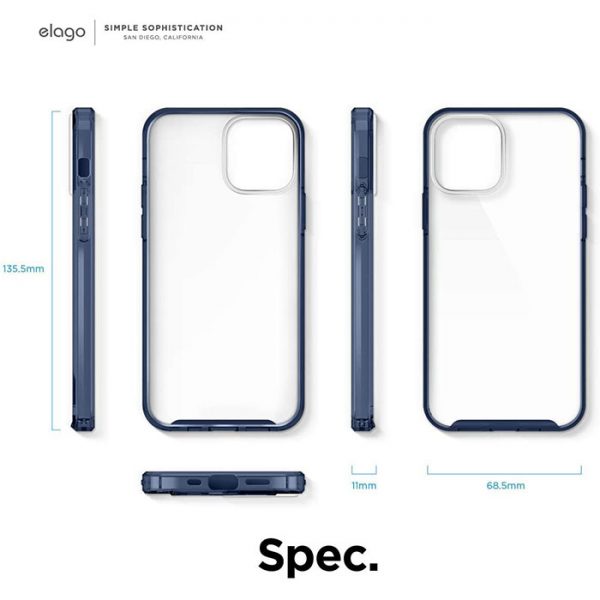 کاور الاگو AL12 مناسب برای گوشی اپل iphone 12 Mini سورمه ای