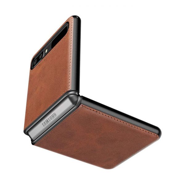 کاور چرمی گوشی سامسونگ Galaxy Z Flip ساخت شرکت Cresee