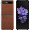 کاور چرمی گوشی سامسونگ Galaxy Z Flip ساخت شرکت Cresee قهوه ای