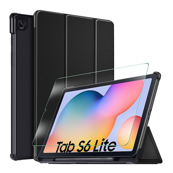 کیف و محافظ نمایشگر تبلت سامسونگ Galaxy Tab S6 Lite ساخت شرکت IVSO