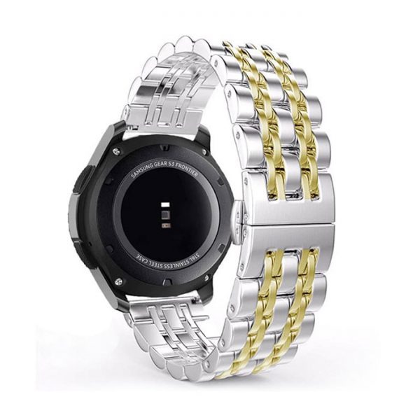بند فلزی مخصوص ساعت هوشمند سامسونگ Galaxy Watch3 SM-R850 41mm طلایی