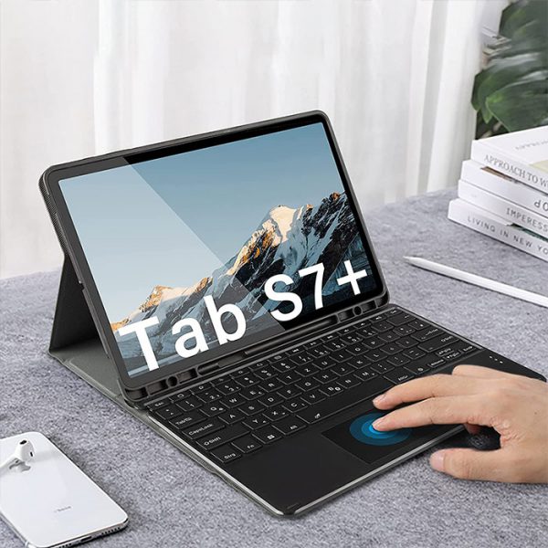 کیف کیبورد دار تبلت سامسونگ مدل Galaxy Tab S7 Plus ساخت شرکت IVSO - Image 2