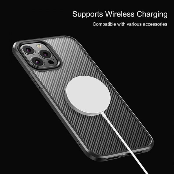قاب فیبرکربن گوشی iphone12 Pro Max ساخت شرکت WSKEN