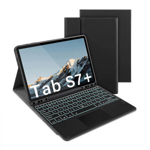 کیف کیبورد دار تبلت سامسونگ مدل Galaxy Tab S7 Plus ساخت شرکت IVSO