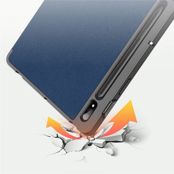 کیف کلاسوری دوکس دوسیس تبلت سامسونگ Galaxy Tab S7 به همراه جای قلم سورمه ای