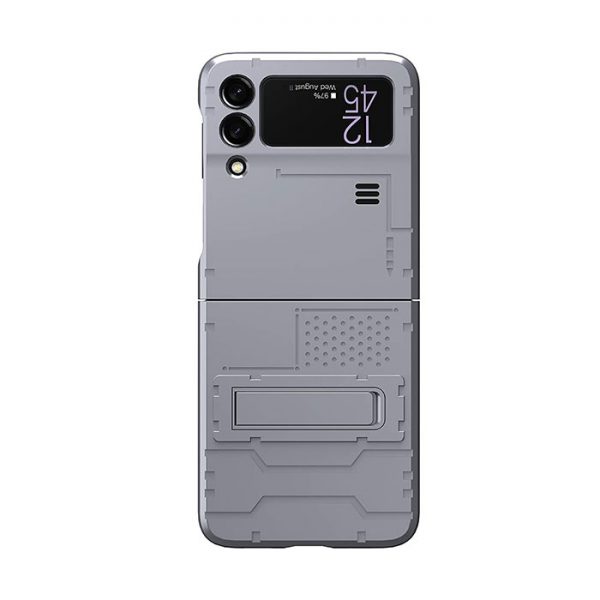 کاور مدل GLSF3 گوشی سامسونگ Galaxy Z Flip3 نقره ای