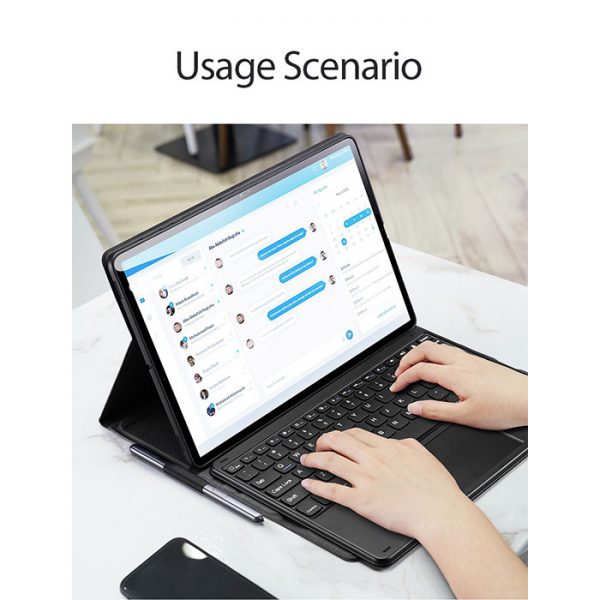کیف کیبورددار تبلت سامسونگ Tab S7 Plus ساخت شرکت دوکس دوسیس