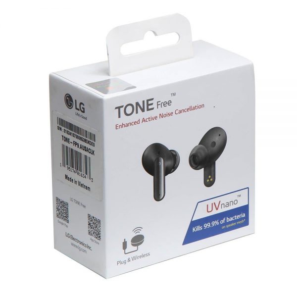 جعبه هدفون بلوتوث ال جی مدل TONE Free FP9 دارای Active Noise Canseling