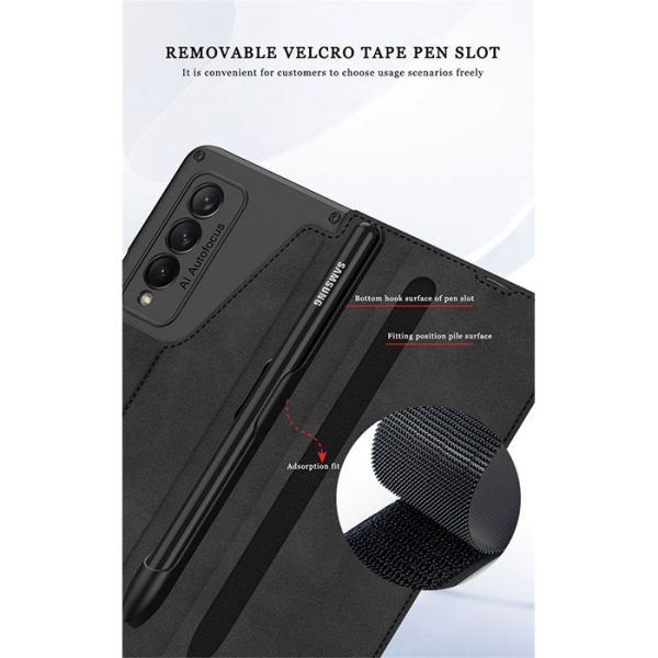 کیف مدل GBLF3 گوشی سامسونگ Galaxy Z Fold 3 ( دوطرفه ) فیبر کربن