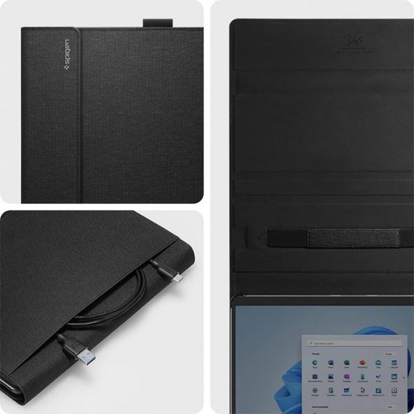 کاور اسپیگن Stand Folio تبلت مایکروسافت Surface Pro 8 مشکی