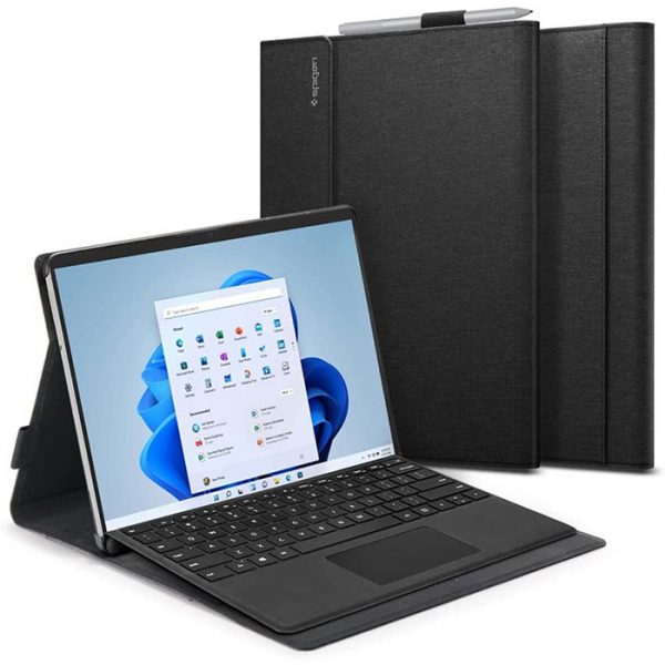 کیف اسپیگن Stand Folio تبلت مایکروسافت Surface Pro 8 مشکی