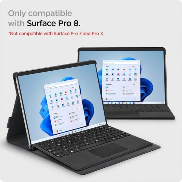 کاور اسپیگن Stand Folio تبلت مایکروسافت Surface Pro8 مشکی