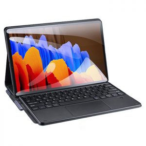 کیف کیبورددار تبلت سامسونگ Galaxy Tab S8 Plus X800 / X806 ساخت شرکت دوکس دوسیس مشکی