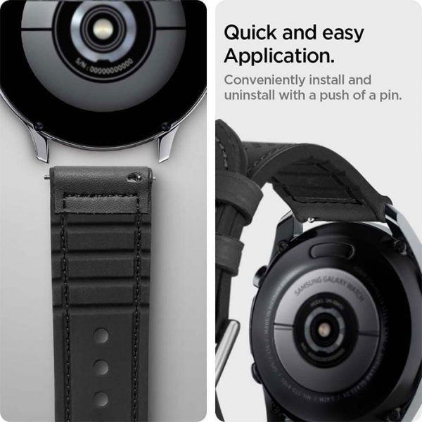بند اسپیگن Retro Fit ساعت Samsung گلکسیwatch 4 44 / 40 / watch 4 Classic 46mm / 42mm مشکی