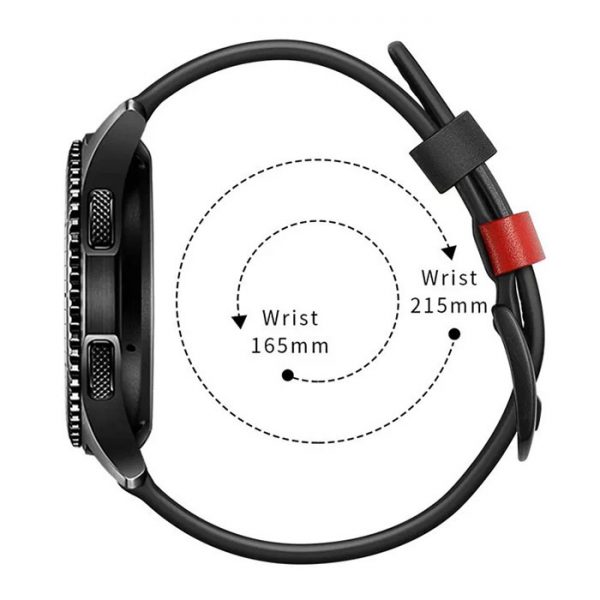 بند مدل Leatherrb2023 ساعت سامسونگ Galaxy Watch3 41mm قرمز