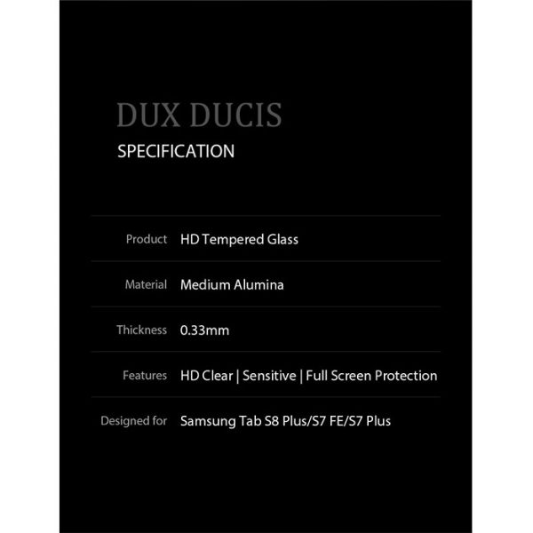 محافظ صفحه نمایش دوکس دوکیس Tempered تبلت سامسونگ Galaxy Tab S7 Plus