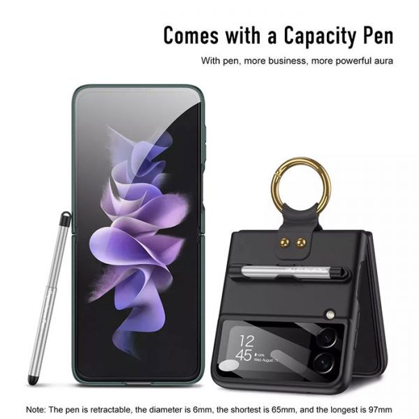 قاب مدل Lux-F4Pen گوشی سامسونگ Galaxy Z Flip4 + به همراه قلم مشکی