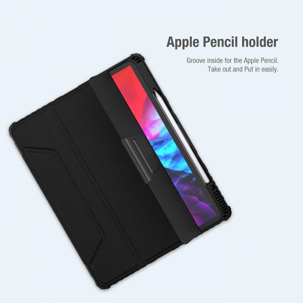 کاور نیلکین Bumper Leather تبلت اپل iPad Pro 12.9 2022 مشکی