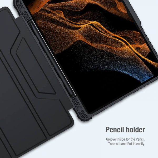 کیف نیلکین Camshield Bumper Leather تبلت سامسونگ Galaxy Tab S8 Plus
