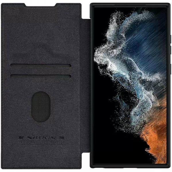 کیف نیلکین Qin Pro Leather Case گوشی سامسونگ Galaxy S23 Ultra مشکی