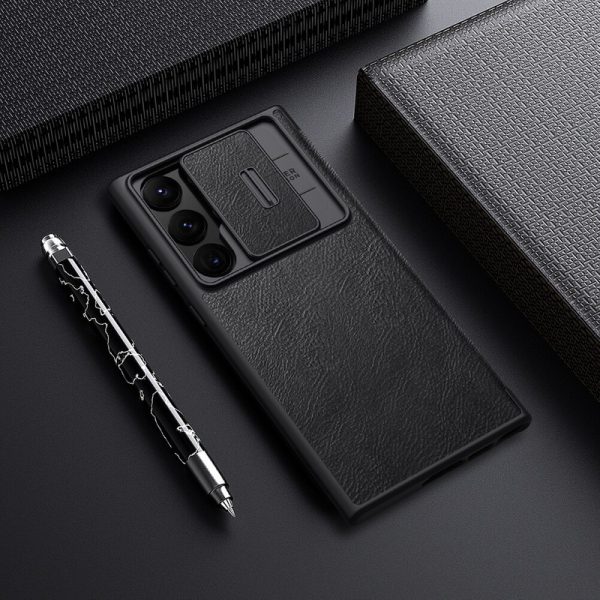 کیف نیلکین مدل Qin Pro Leather Case گوشی سامسونگ Galaxy S23 Ultra مشکی