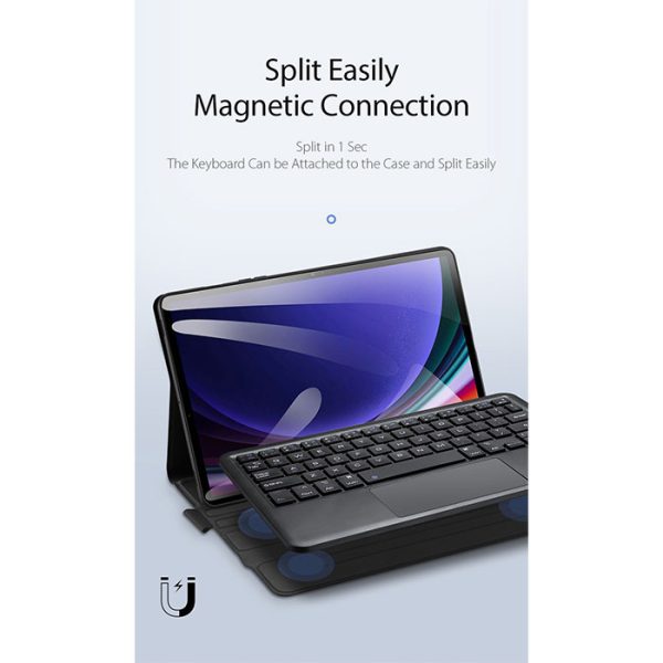 کیف کیبورد دار دوکس دوکیس TK تبلت سامسونگ Galaxy Tab S9 X710/X716B