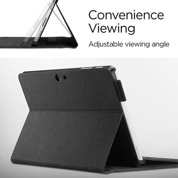 کیف اسپیگن مدل Stand Folio تبلت مایکروسافت Surface Go3 / Go2 / Go به همراه جا قلمی