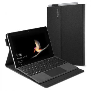 کیف اسپیگن مدل Stand Folio تبلت مایکروسافت Surface Go 3 / Go 2 / Go به همراه جا قلمی