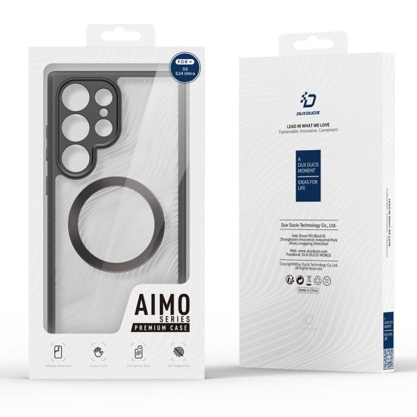قاب دوکس دوکیس Aimo Mag گوشی سامسونگ Galaxy S24 Ultra مشکی