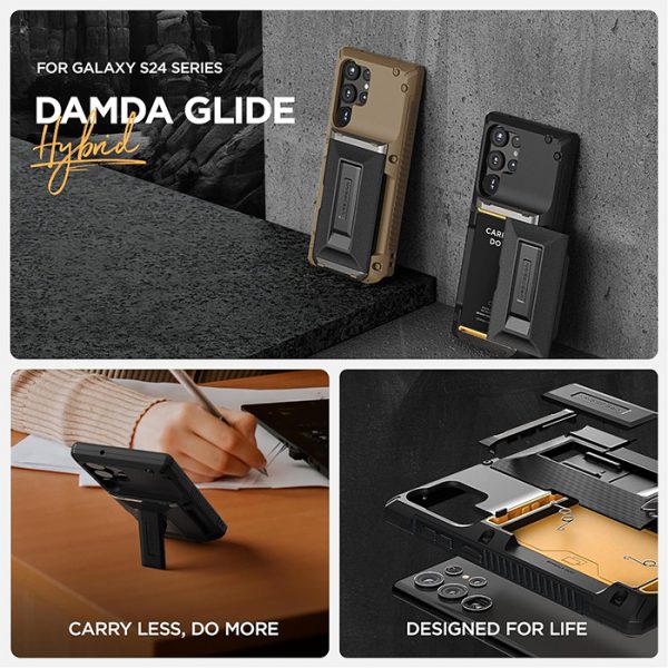 قاب وی آر اس دیزاین Damda Glide Hybrid گوشی سامسونگ Galaxy S24 Ultra مشکی