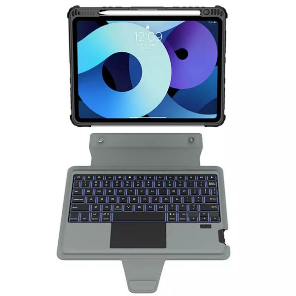 کیف کیبورددار نیلکین مدل Bumper Combo Backlit تبلت اپل iPad Air 2022 / Air 5/ iPad Air 10.9 2020 / Air 4 / iPad Pro 11 2020 / 2021 / 2022