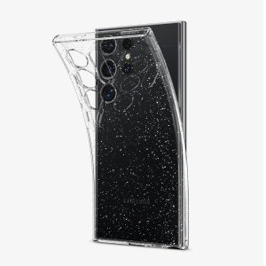 کاور اسپیگن مدل Liquid Crystal Glitter گوشی سامسونگ Galaxy S24 Ultra