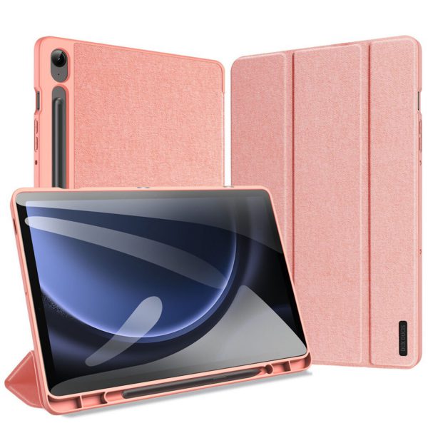 کیف دوکس دوسیس مدل DOMO تبلت سامسونگ Galaxy Tab S9 FE X516 صورتی