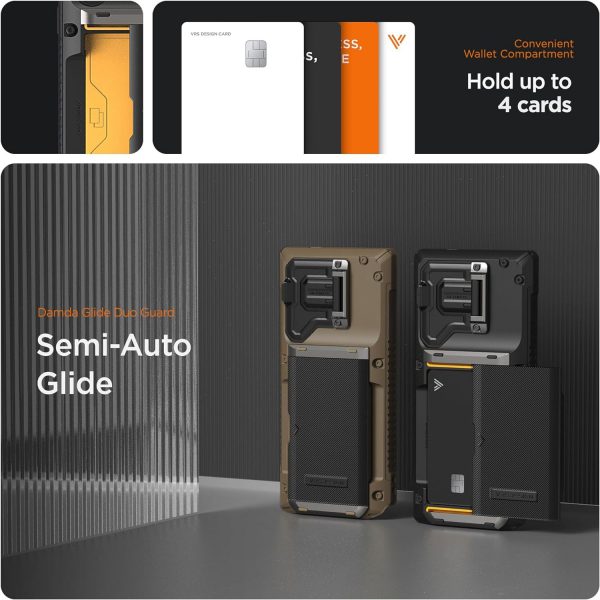 قاب وی آر اس دیزاین Damda Glide Duo گوشی سامسونگ اس 24 الترا مشکی