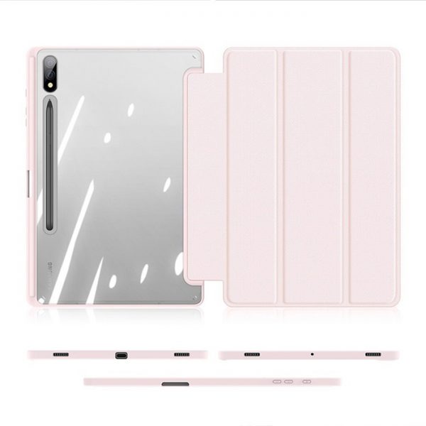 کیف دوکس دوسیس مدل Toby تبلت سامسونگ Galaxy Tab S10 Plus / S9 Plus / S9 FE Plus صورتی