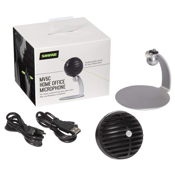 جعبه میکروفن رومیزی شور مدل MV5C مشکی