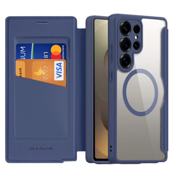 کیف دوکس دوکیس مدل Skin X Pro گوشی سامسونگ Galaxy S25 Ultra سرمه ای