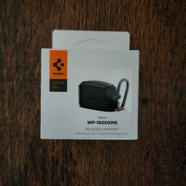 جعبه قاب اسپیگن Rugged Armor سونی WF-1000XM5 مشکی