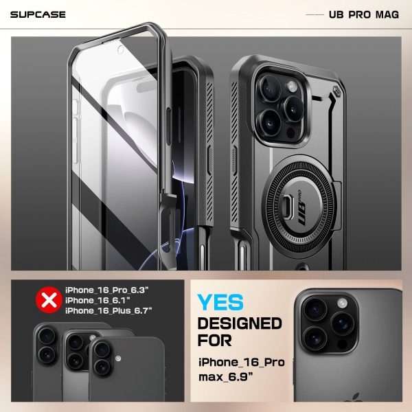 کاور ساپ کیس Unicorn Beetle PRO MAG Rugged گوشی اپل iPhone 16 Pro Max
