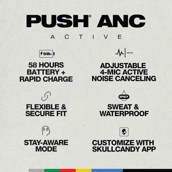 هدفون بی سیم اسکال کندی مدل Push ANC Active