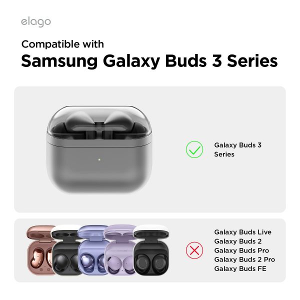 کاور الاگو مدل Duo-Hang کیس هدفون سامسونگ Galaxy Buds 3 Pro / Buds 3