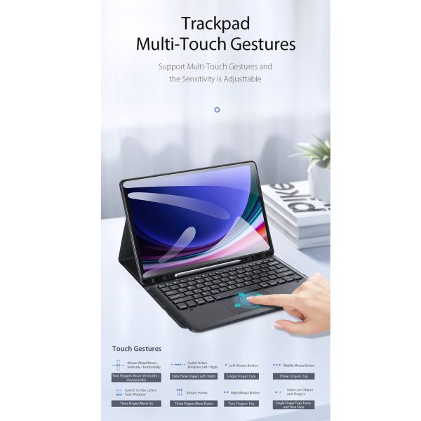 کیف کیبورددار دوکس دوکیس مدل TK تبلت سامسونگ Galaxy Tab S10 Plus