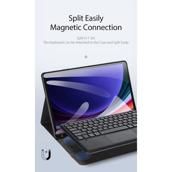کیف کیبورددار دوکس دوکیس مدل TK تبلت سامسونگ Galaxy Tab S10 Plus