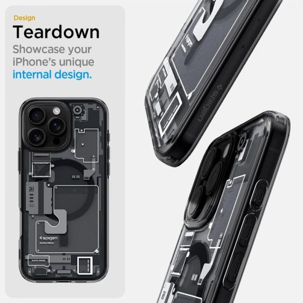 کاور اسپیگن مدل Ultra Hybrid Zero One گوشی اپل iphone 16 Pro Max