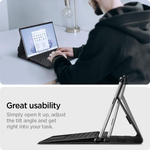 کیف اسپیگن Stand Folio تبلت مایکروسافت Surface Pro 11/10/9/8 (2024/2022/2021)